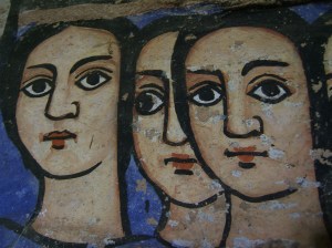 Three_faces_on_a_Wall_in_Bahar_Dar People can be hard to tell apart, even to themselves (picture: Giustino)